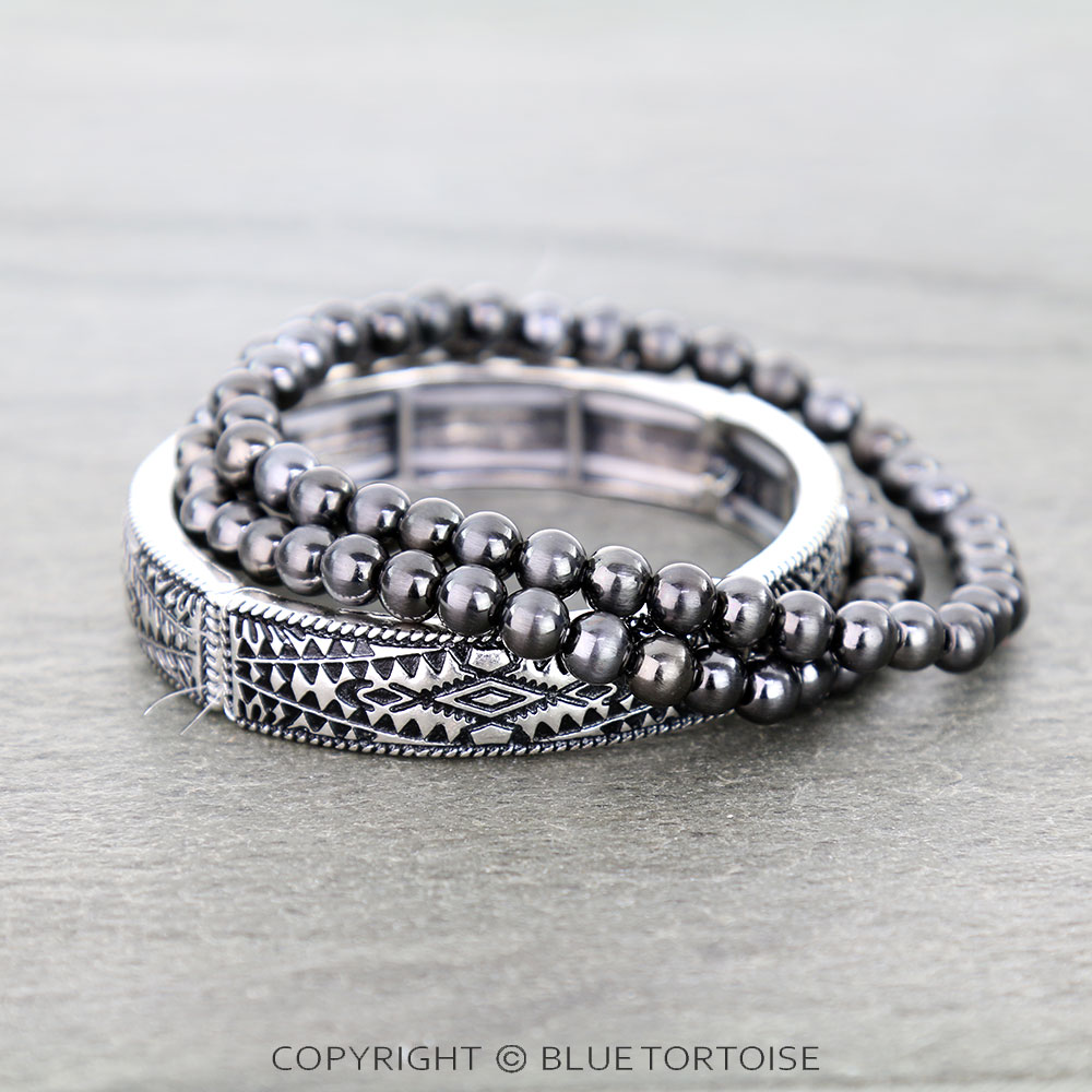 Western Aztec Stackable Bracelets - Image 2