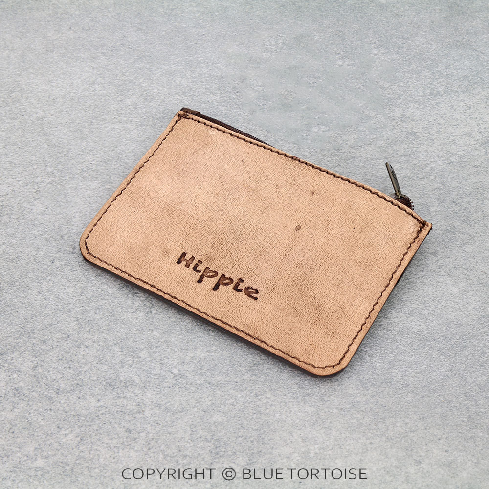 Western Tooled Genuine Leather Coin Pouch - Cactus - Image 2