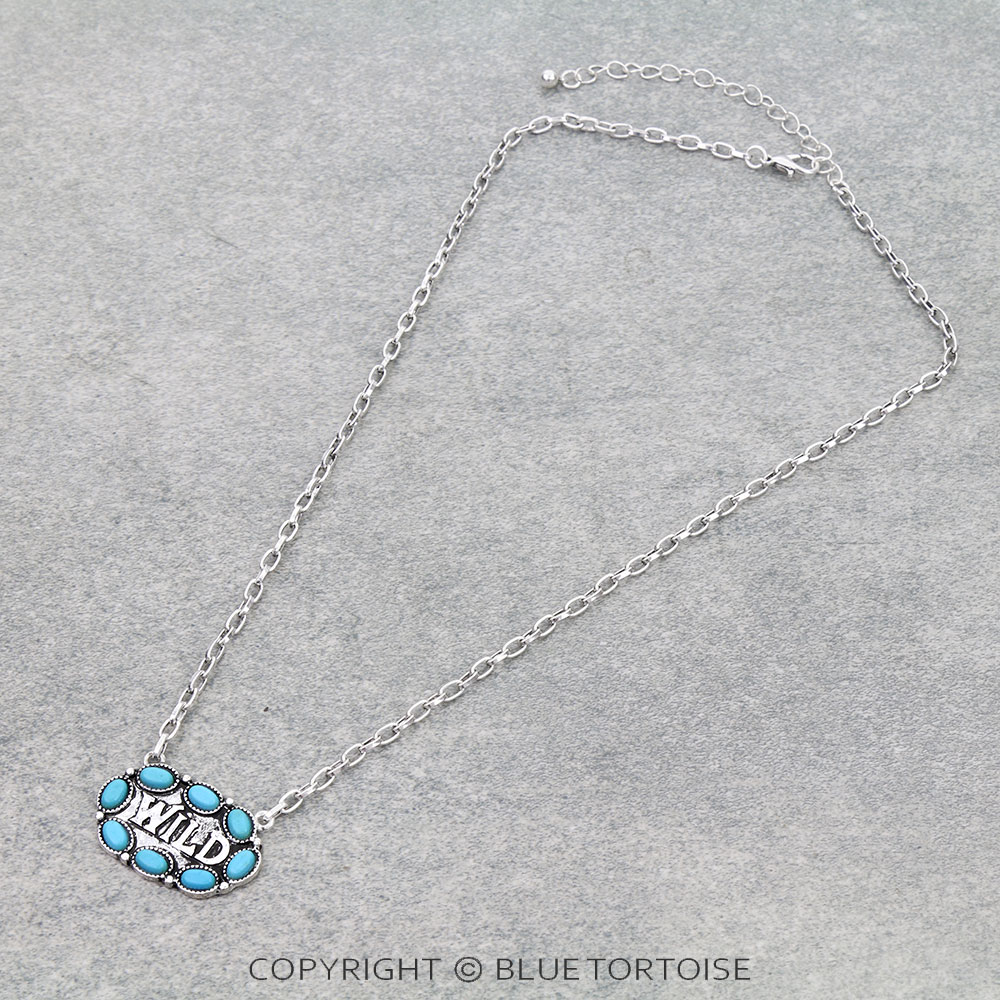 WILD Typography Necklace