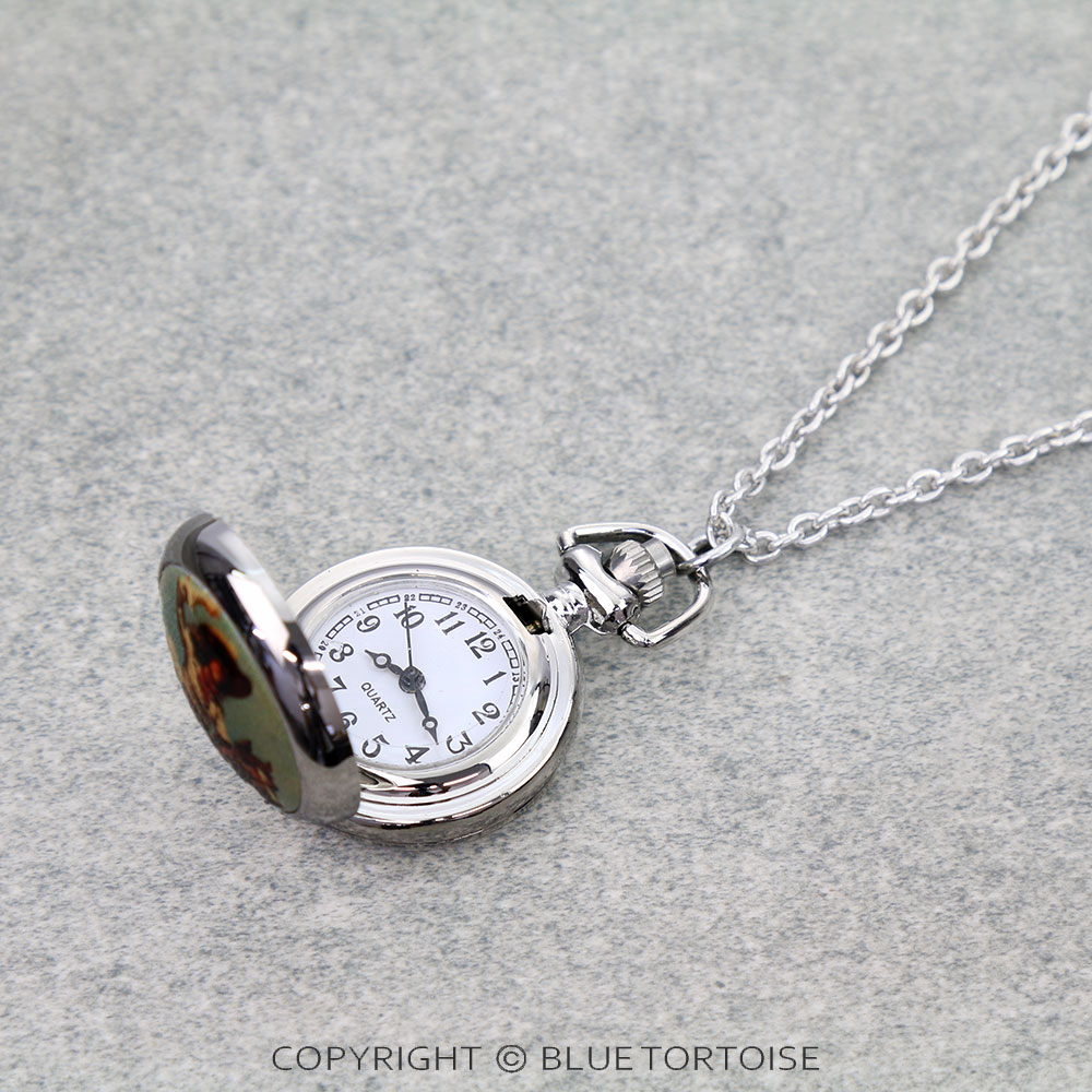Western Cowgirl Pocket Locket Watch Necklace - Image 2