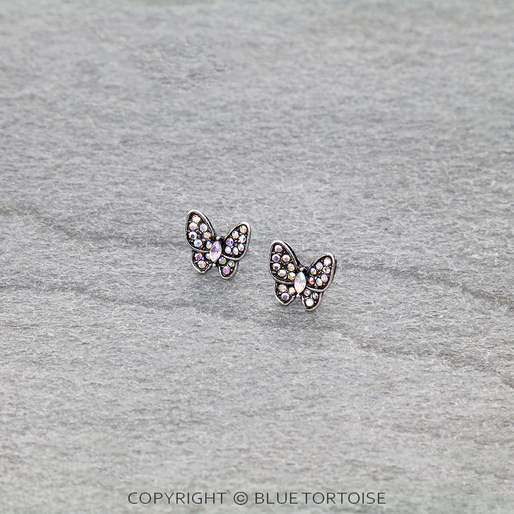 Western Butterfly Stud Earrings