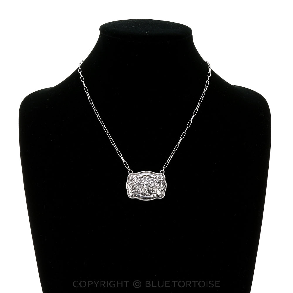 Western Belt Buckle Necklace - Image 2