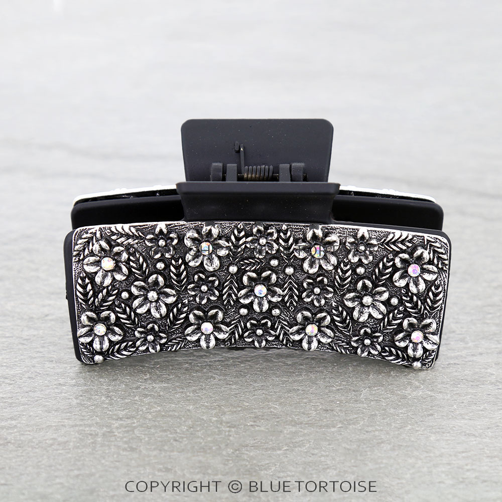 Western Flower Metal Hair Claw Clip - Image 2
