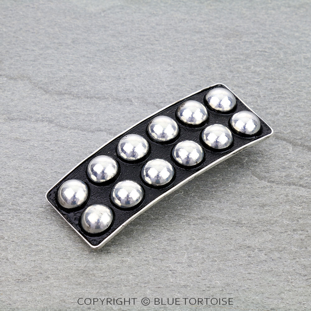 Western Double Bubble Metal Hair Barrette