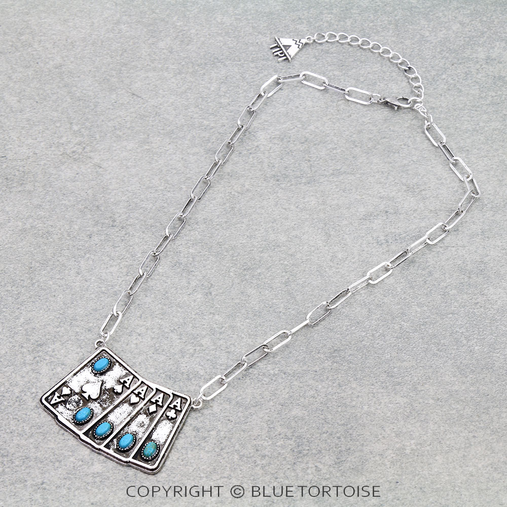 Western Four Aces Necklace