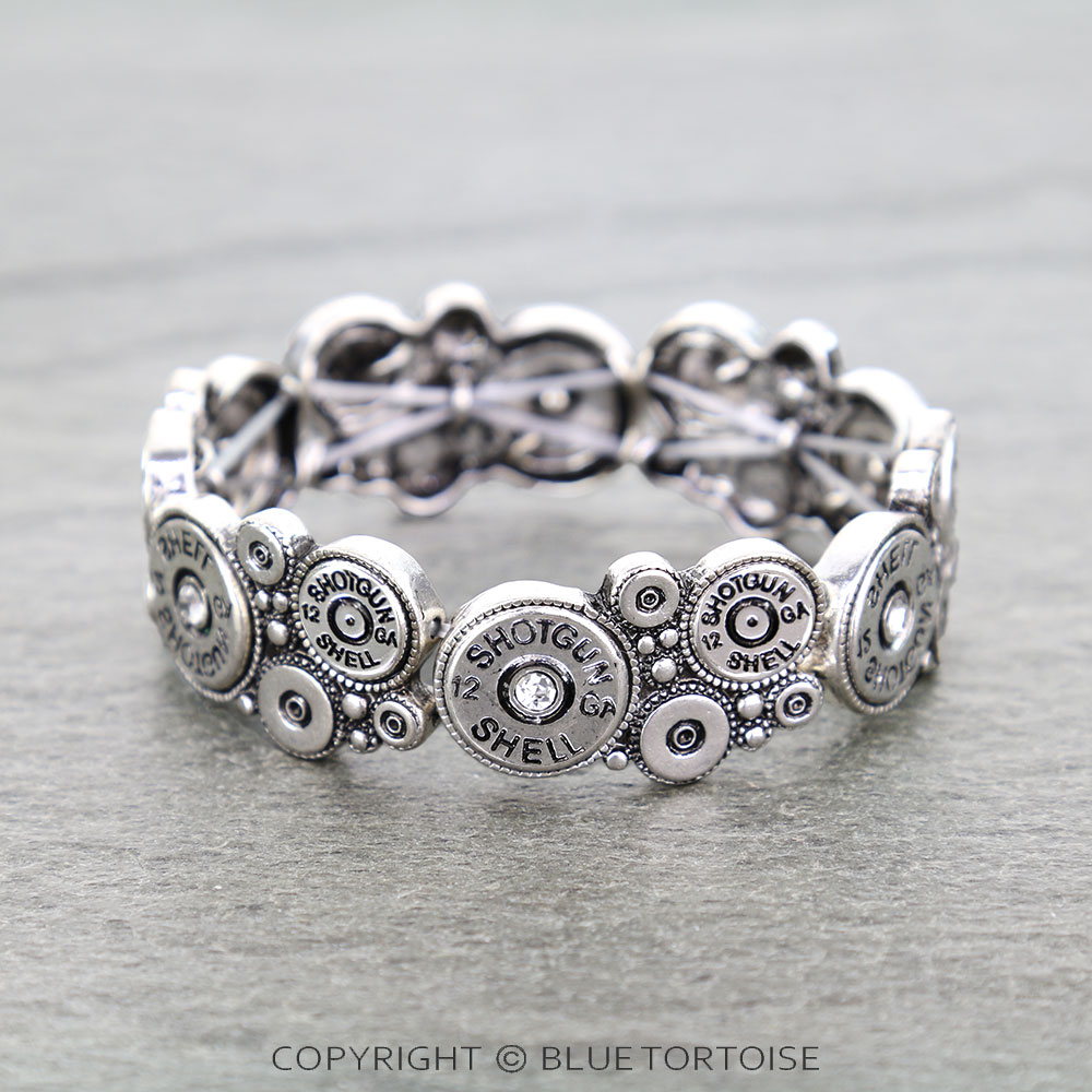 Western Shotgun Shell Stretch Bracelet