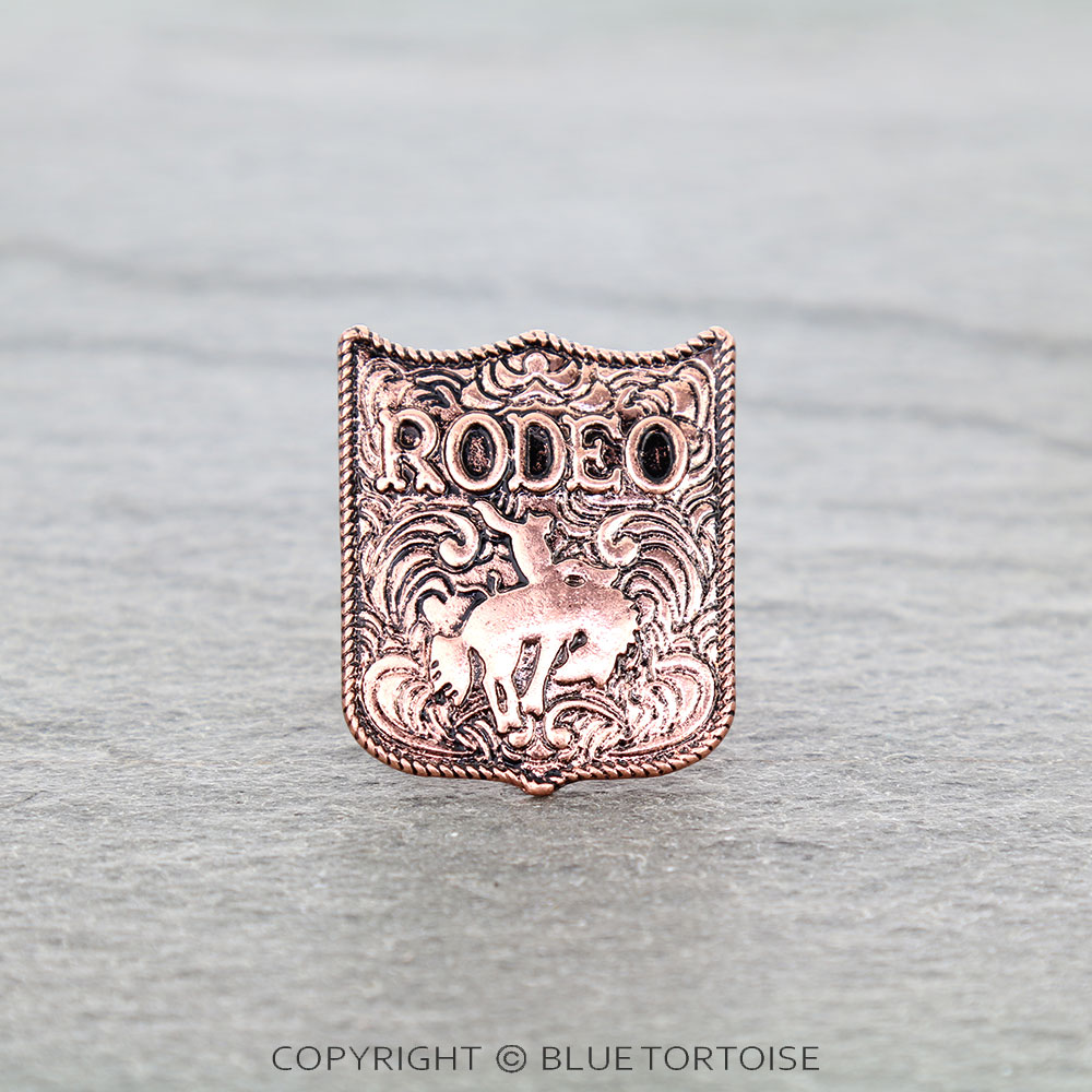 Western Rodeo Pendant Cuff Ring