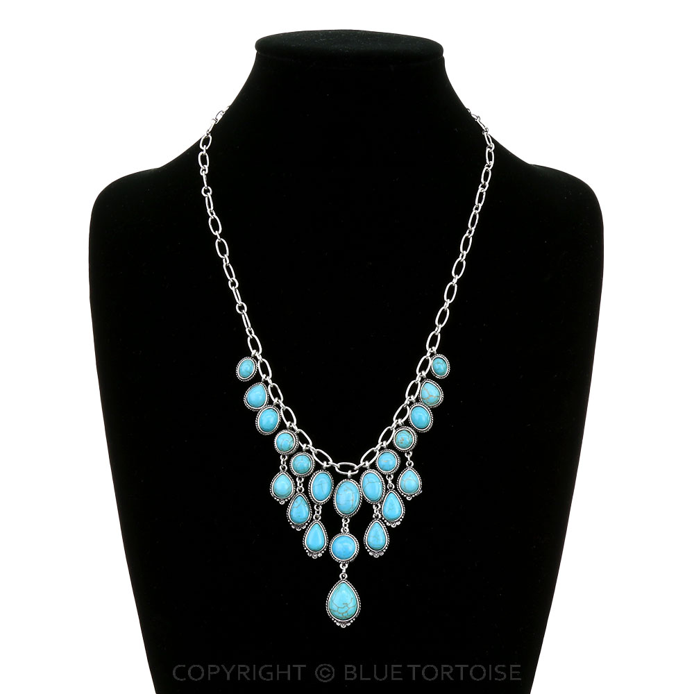 Western Stone Multi Charm Necklace - Image 2