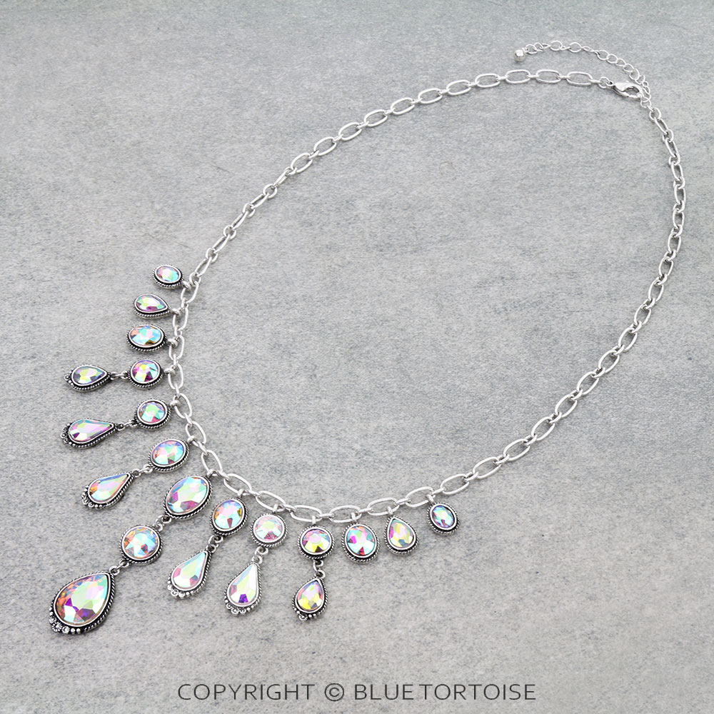Western Stone Multi Charm Necklace