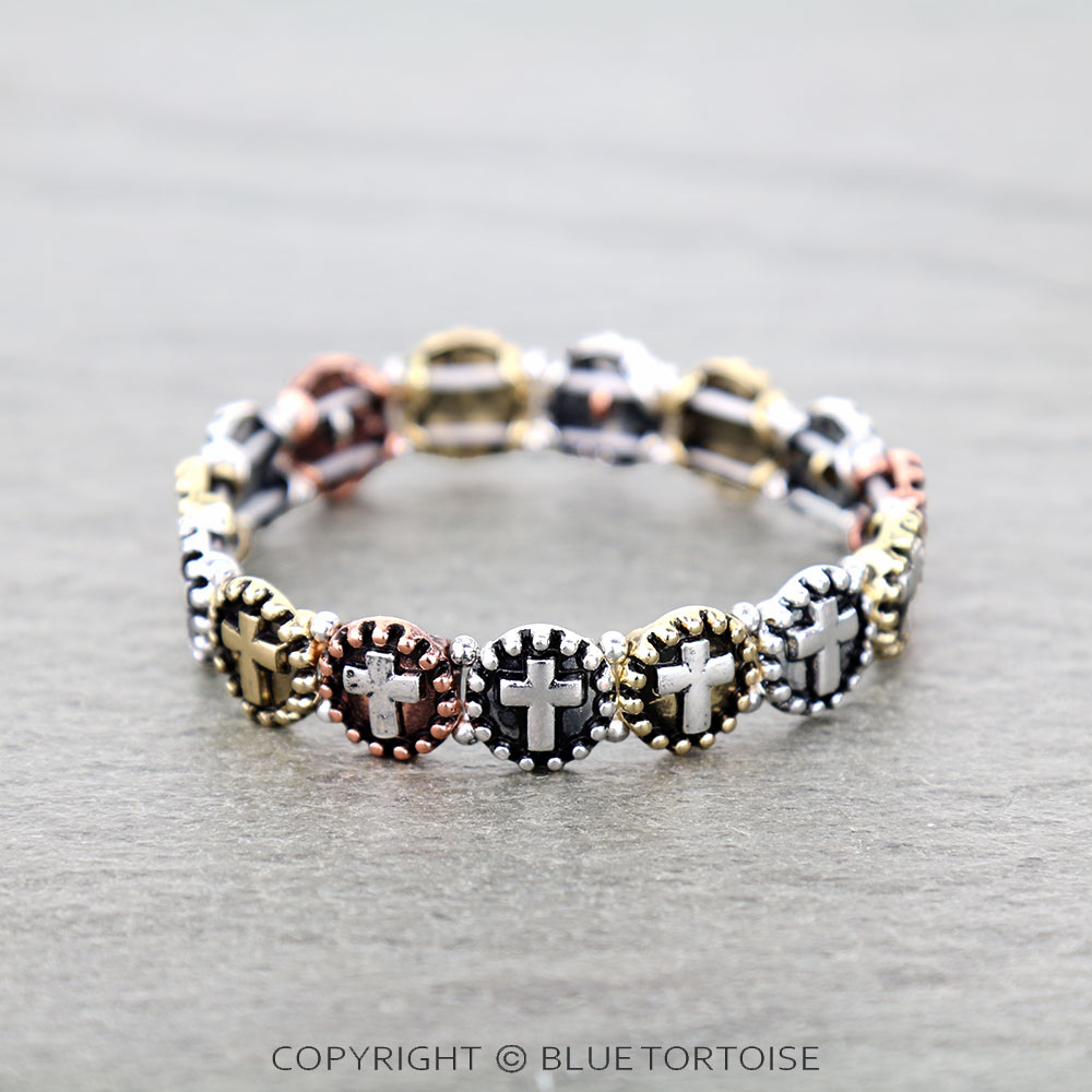 Western Cross Stretch Bracelet