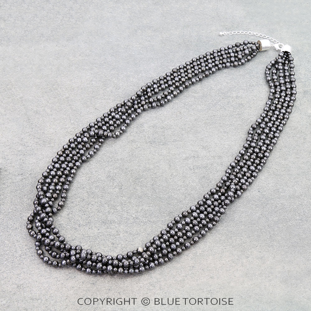 Western Multi Layered Bead Necklace