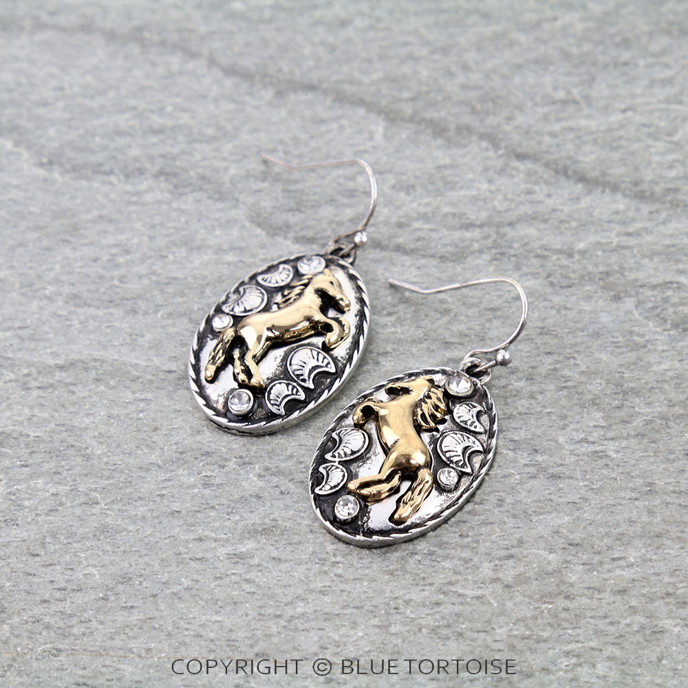 Western Hose Dangle Earrings