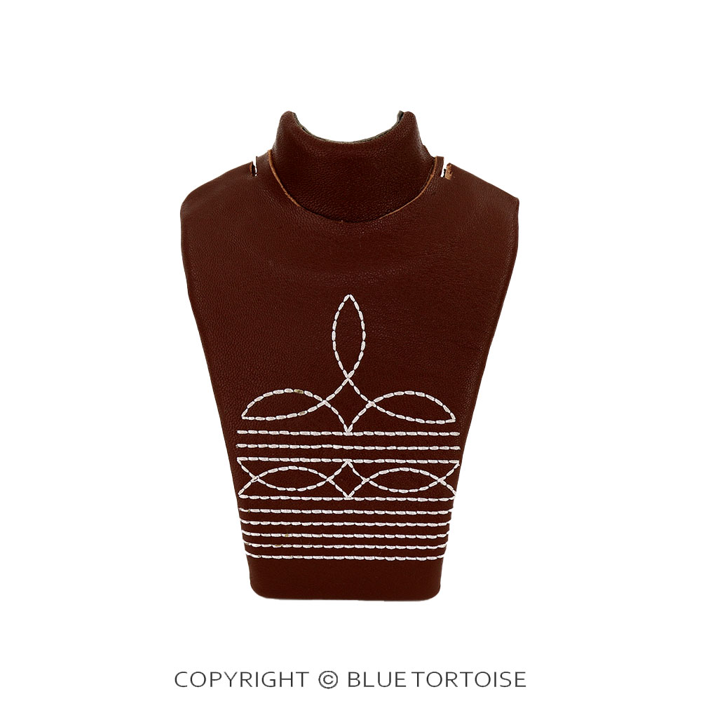 Western Small Boot Stitch Necklace Display