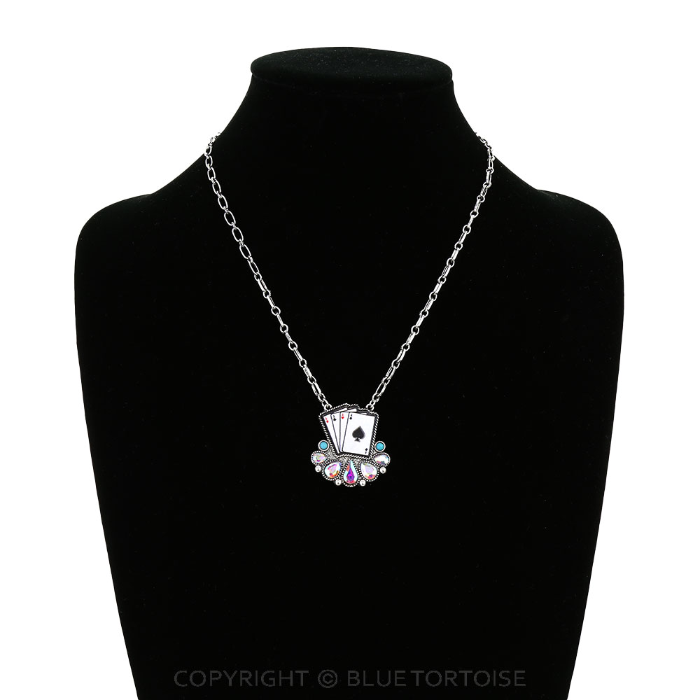 Western Card Stone Necklace - Image 2