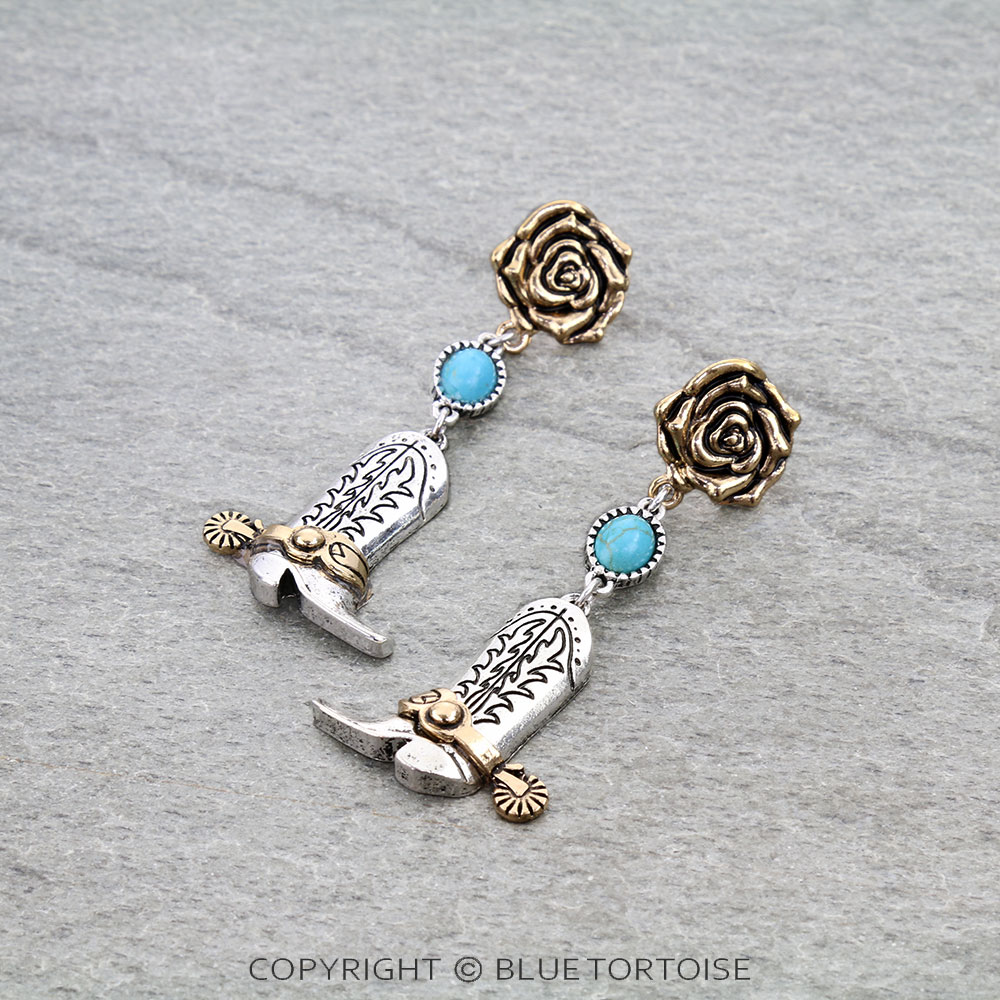 Western Boot Stud Earrings