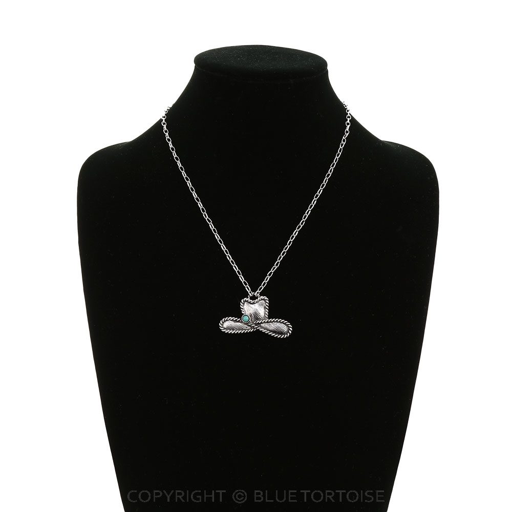 Western Rope TXR Cowboy Hat Necklace - Image 2