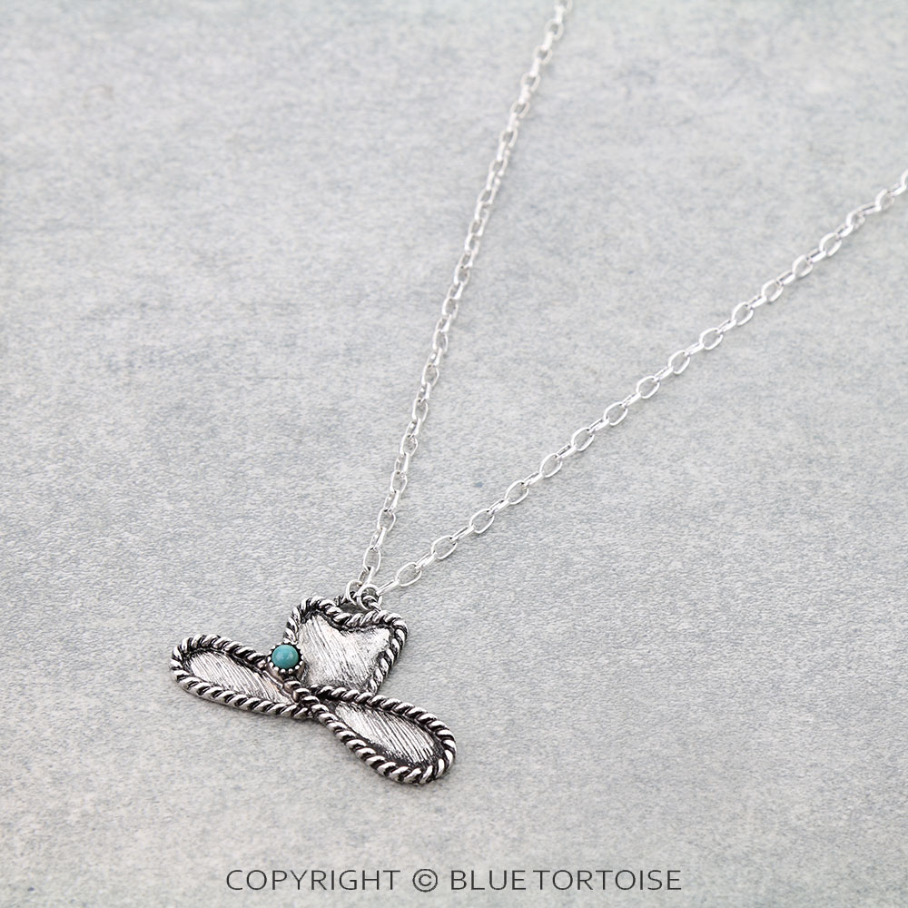 Western Rope TXR Cowboy Hat Necklace