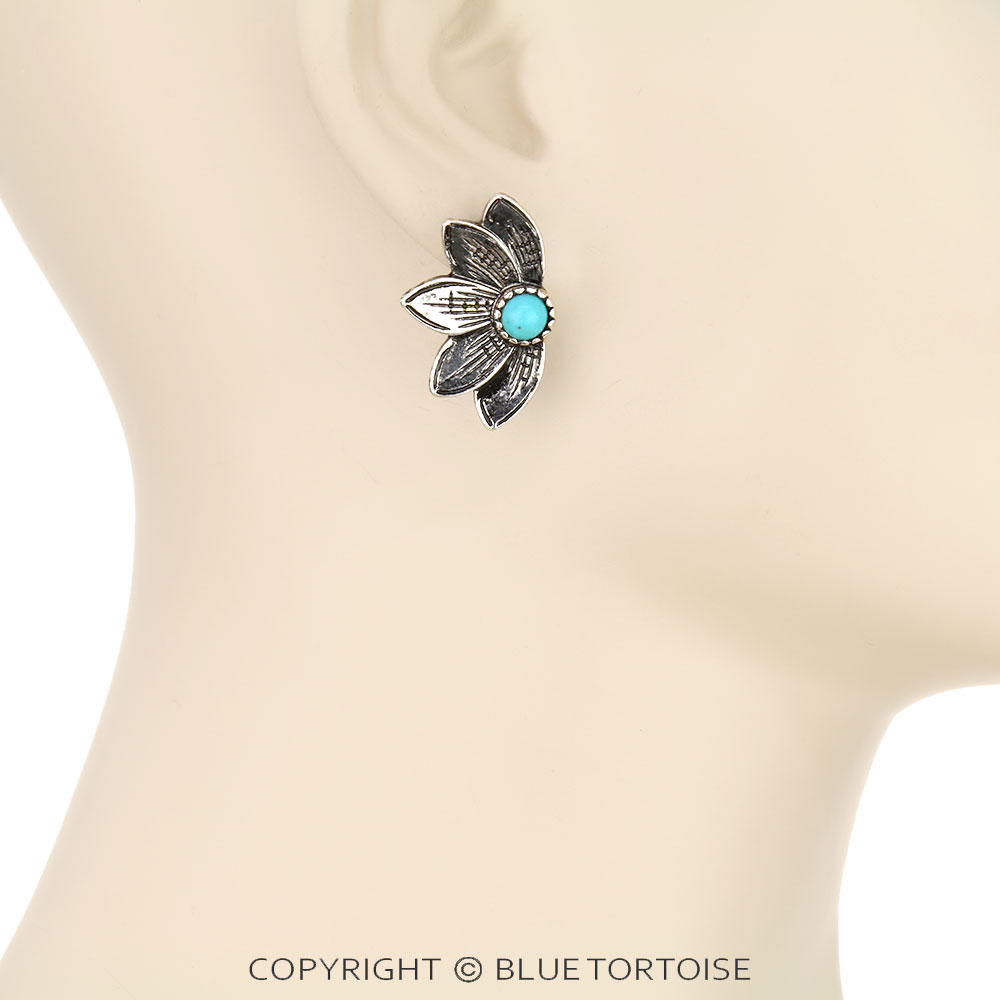 Western Sunflower Stud Earrings - Image 2