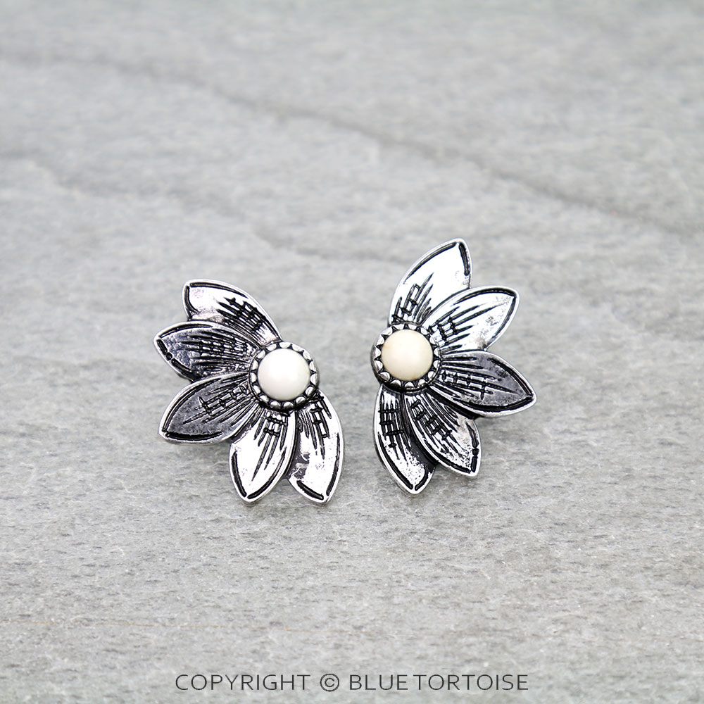 Western Sunflower Stud Earrings