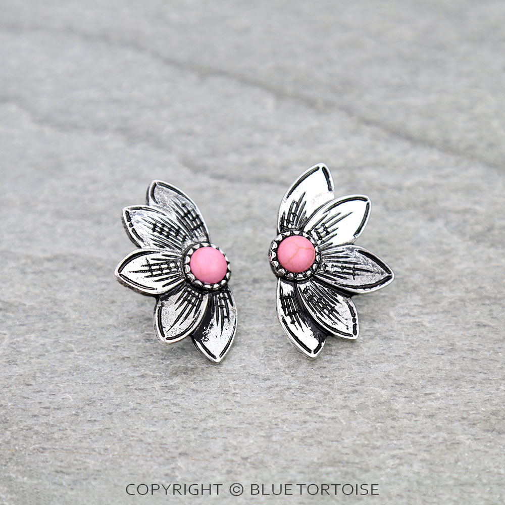 Western Sunflower Stud Earrings