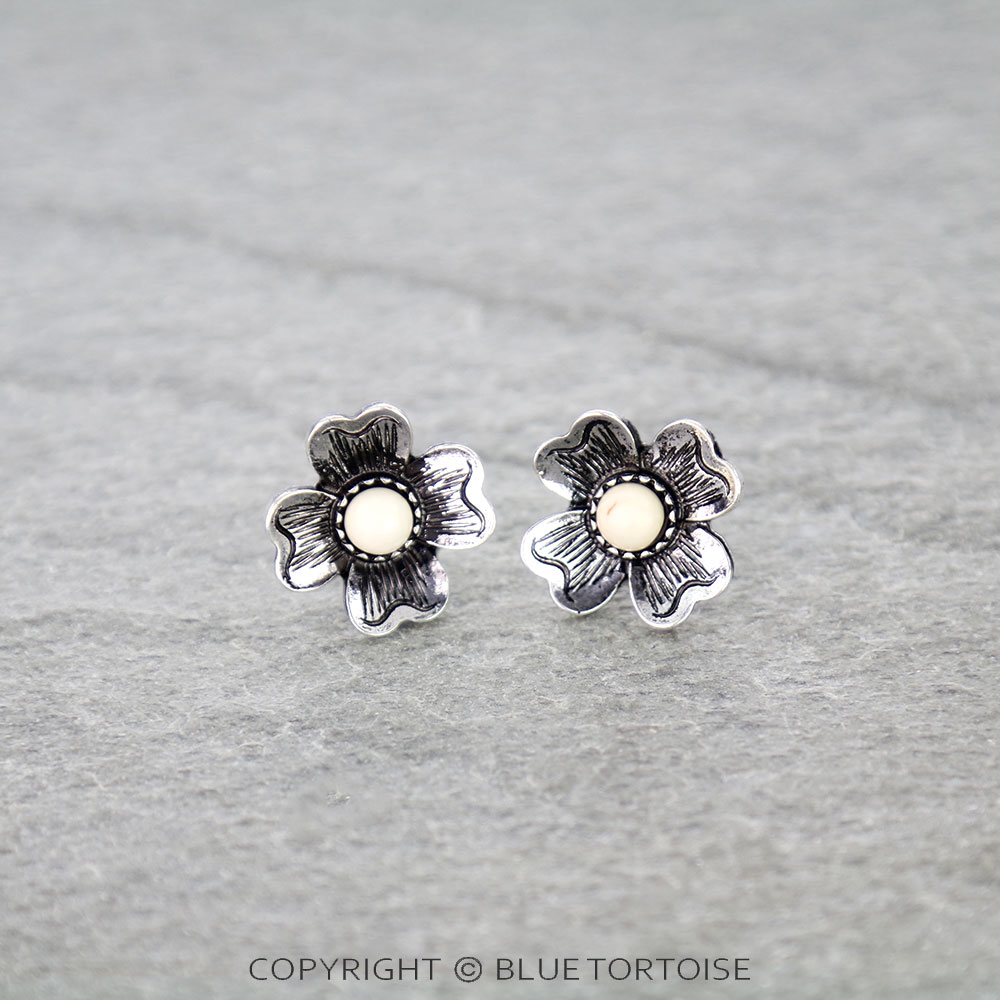 Western Flower Stud Earrings