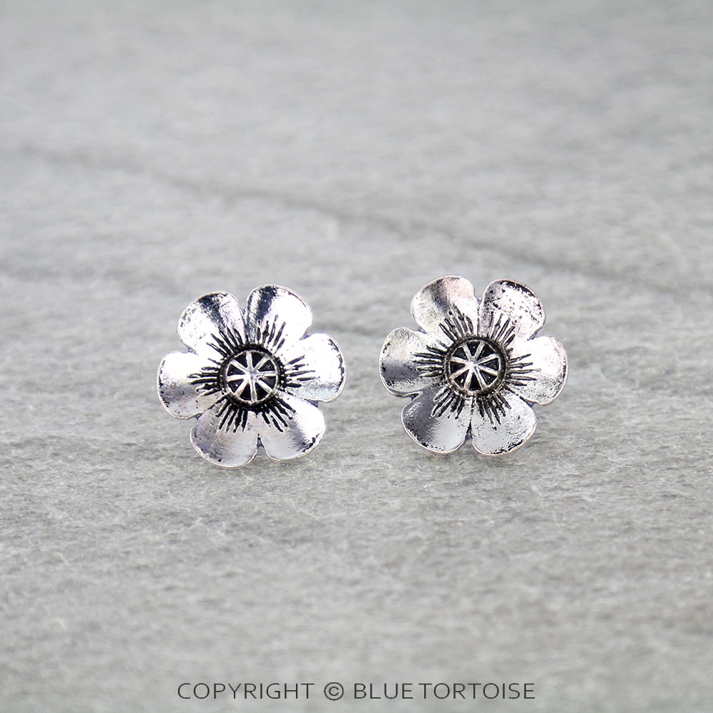 Western Flower Stud Earrings