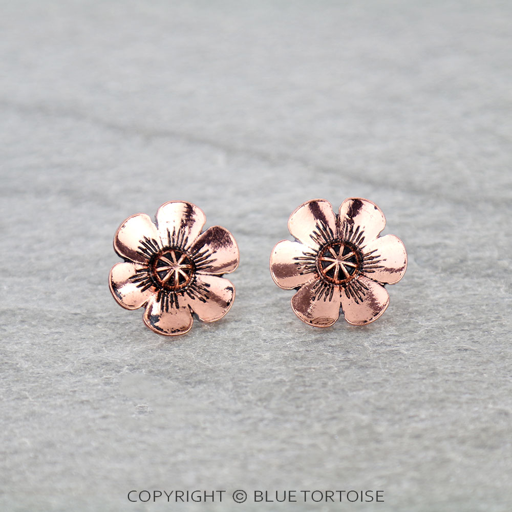Western Flower Stud Earrings