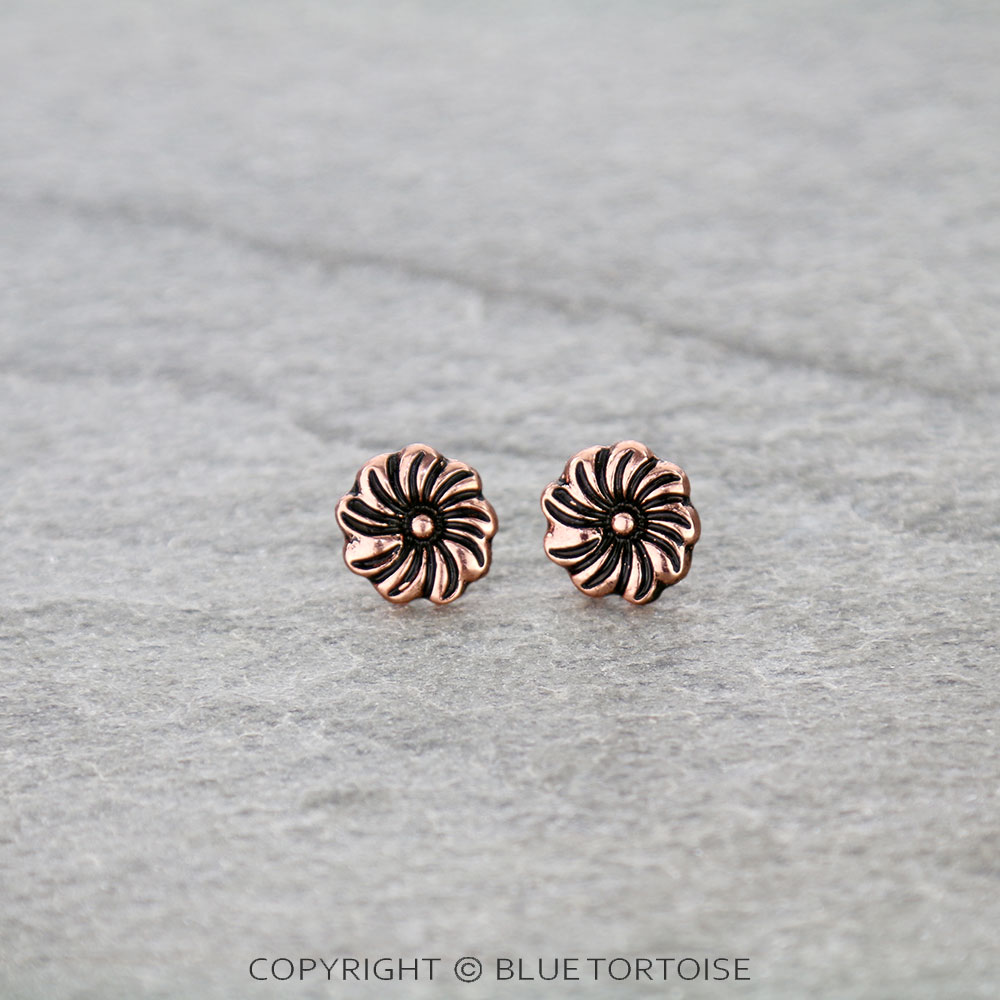 Western Mini Flower Stud Earrings