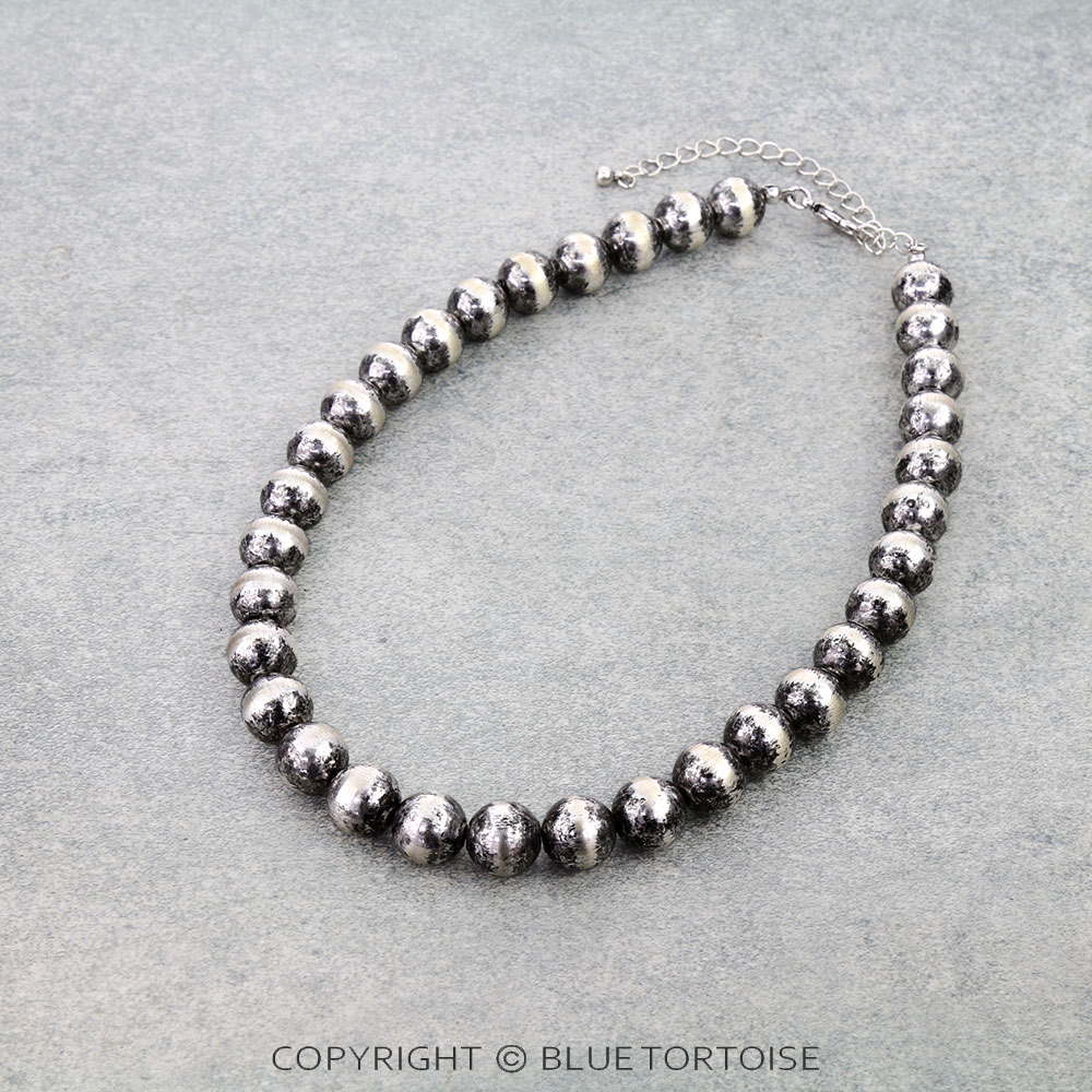 12MM Navajo Style Bead Necklace