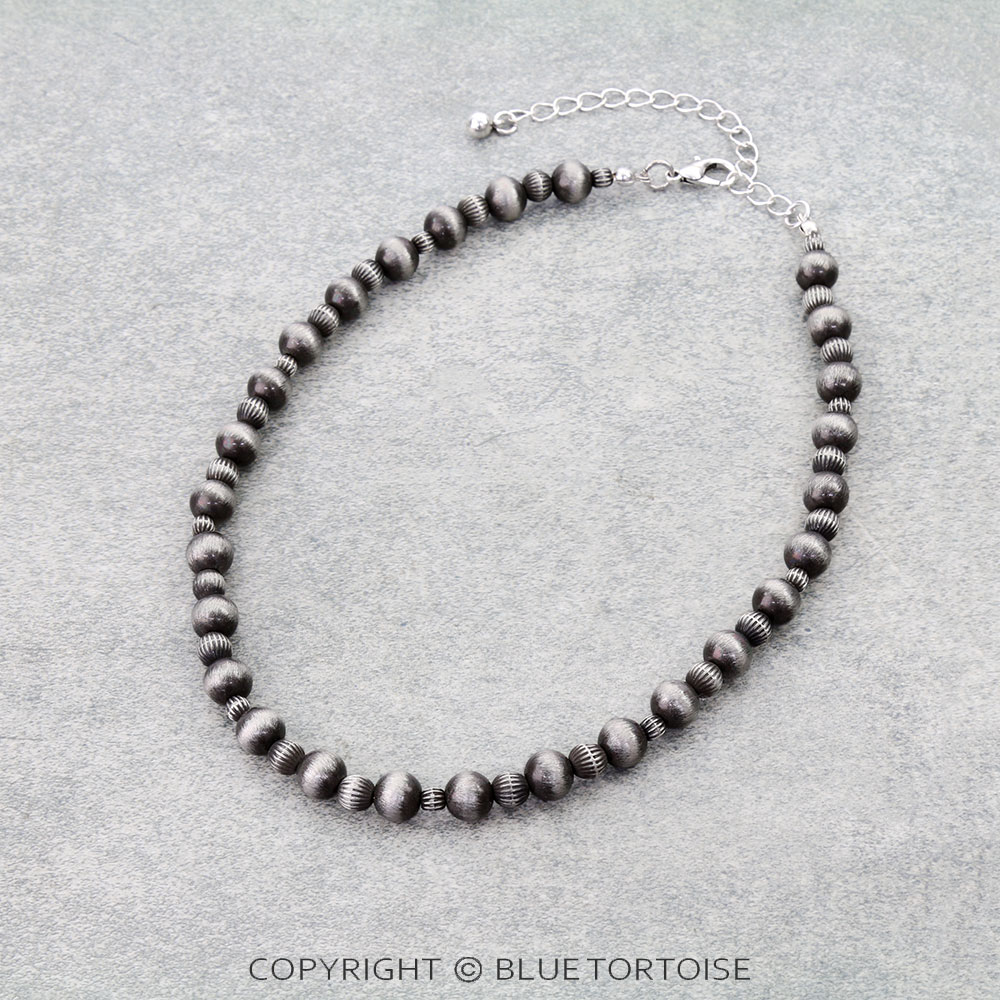 Western Navajo Style Pearl Choker Necklace