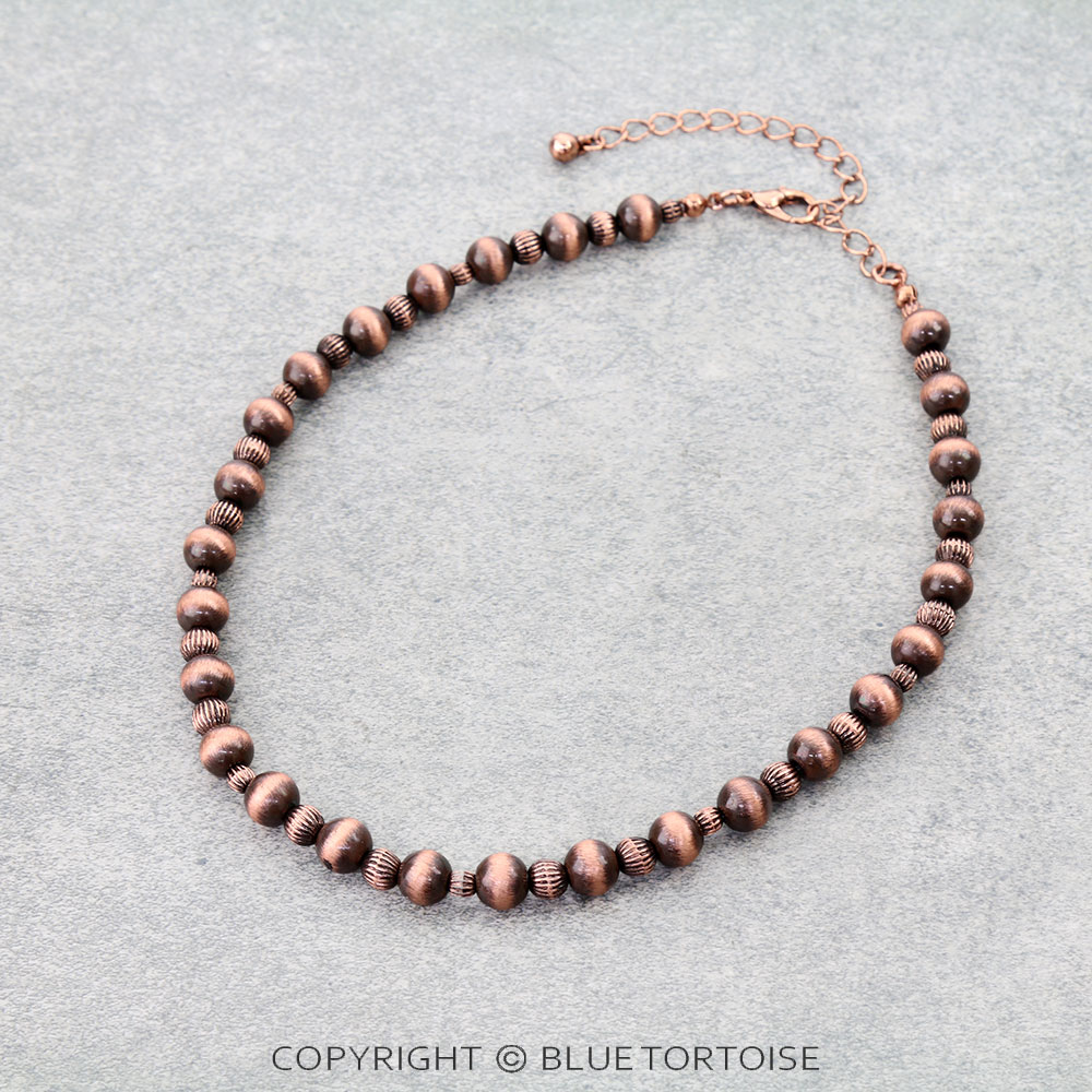 Western Navajo Style Pearl Choker Necklace