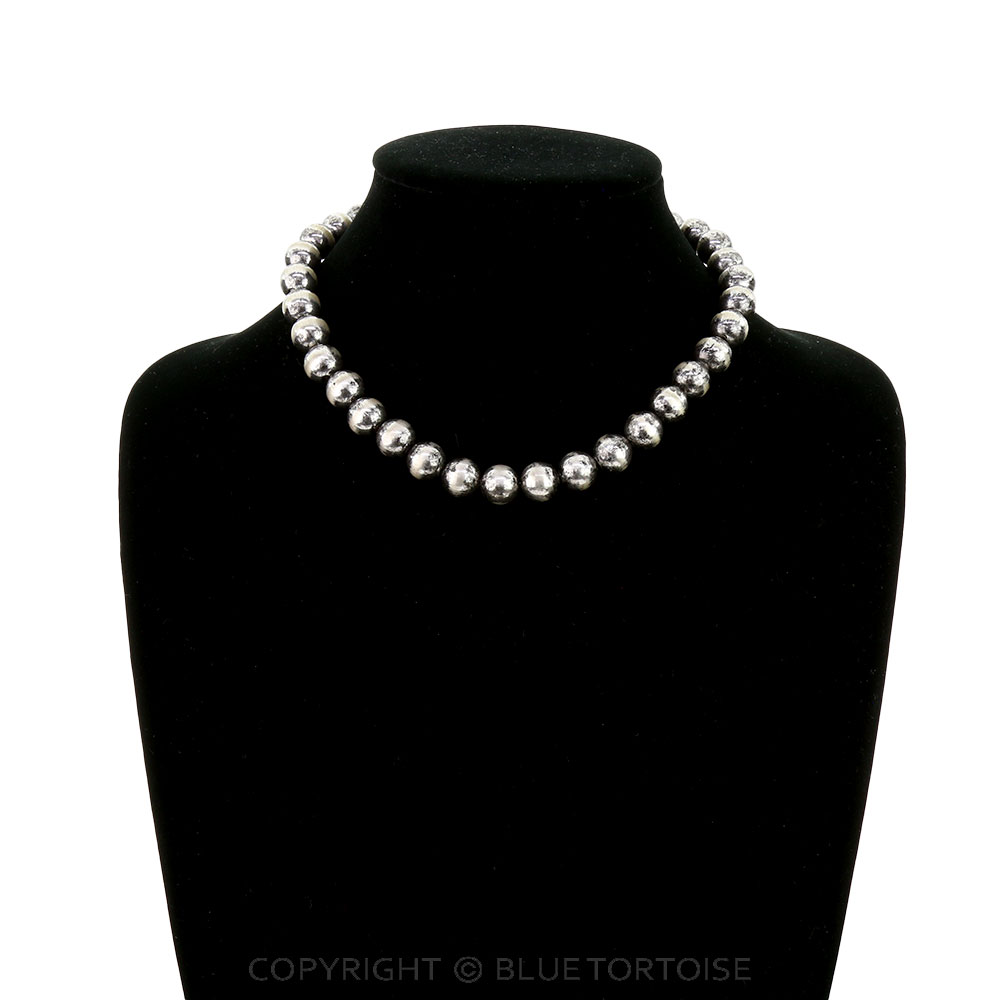 12MM Navajo Style Bead Necklace - Image 2