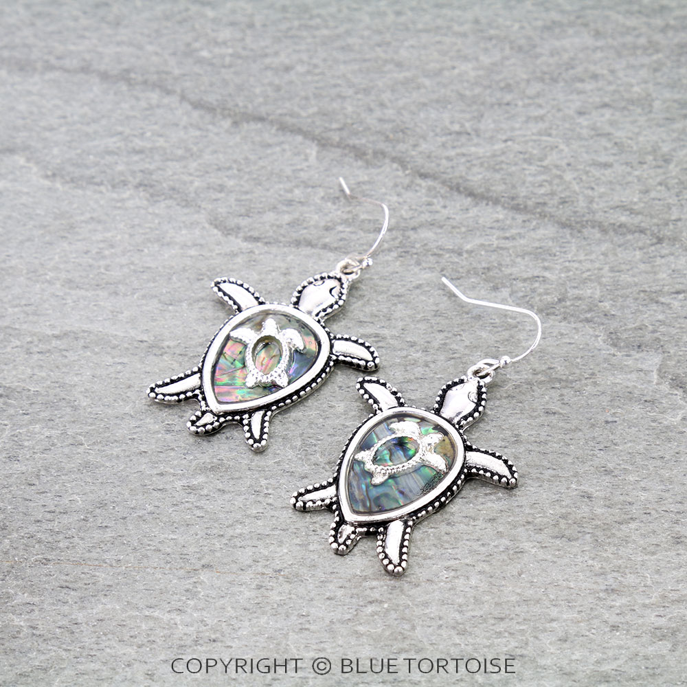 Western Turtle Dangle Earrings