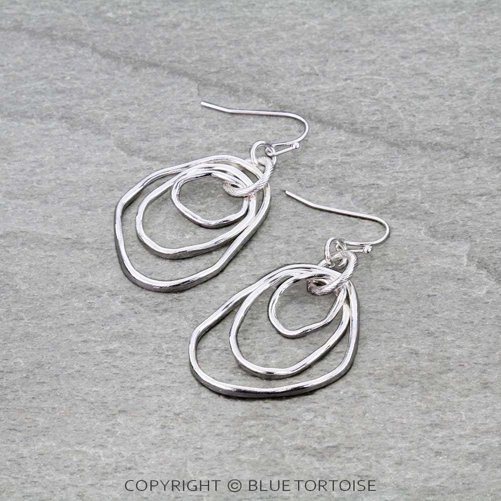 Western Irregular Circle Dangle Earrings