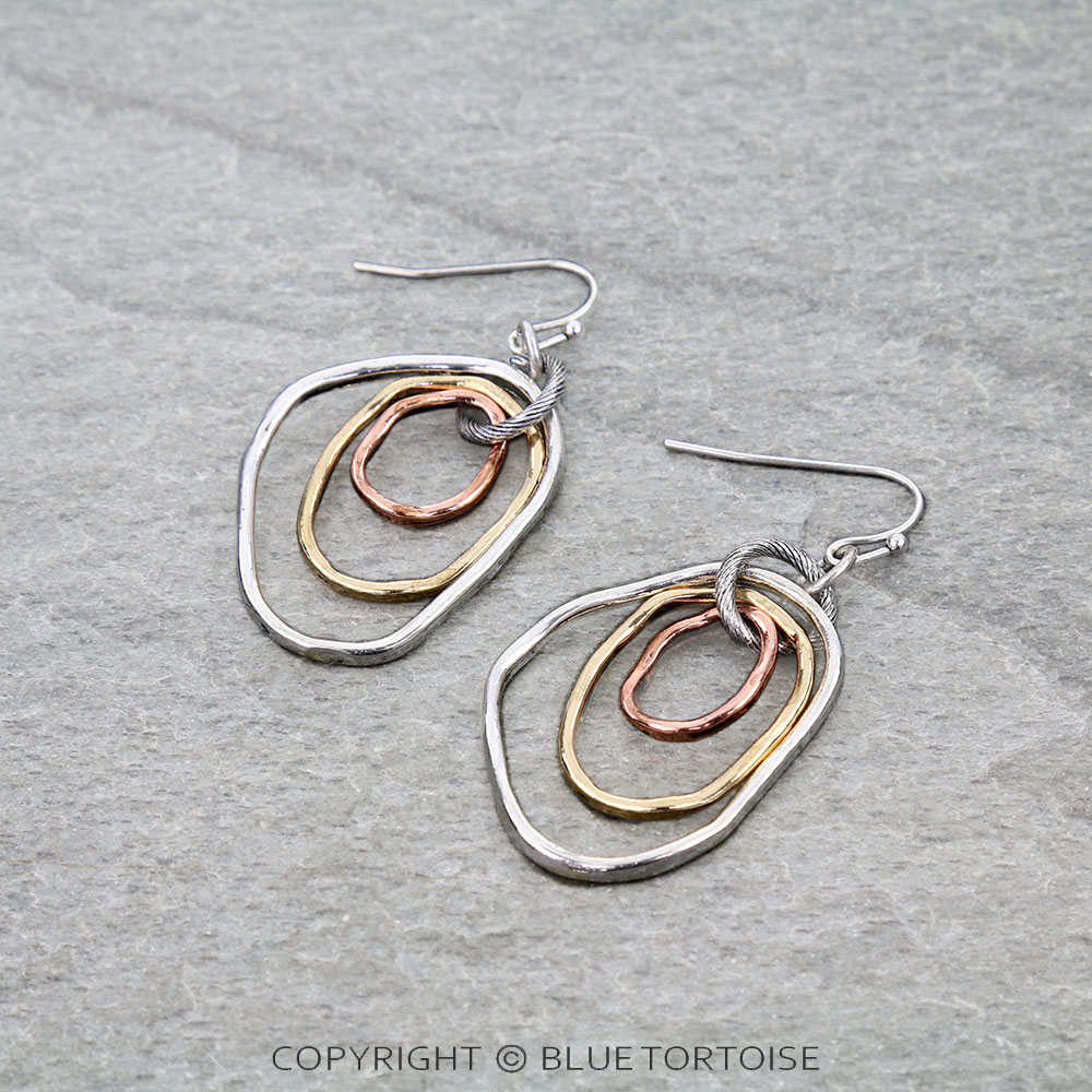 Western Irregular Circle Dangle Earrings