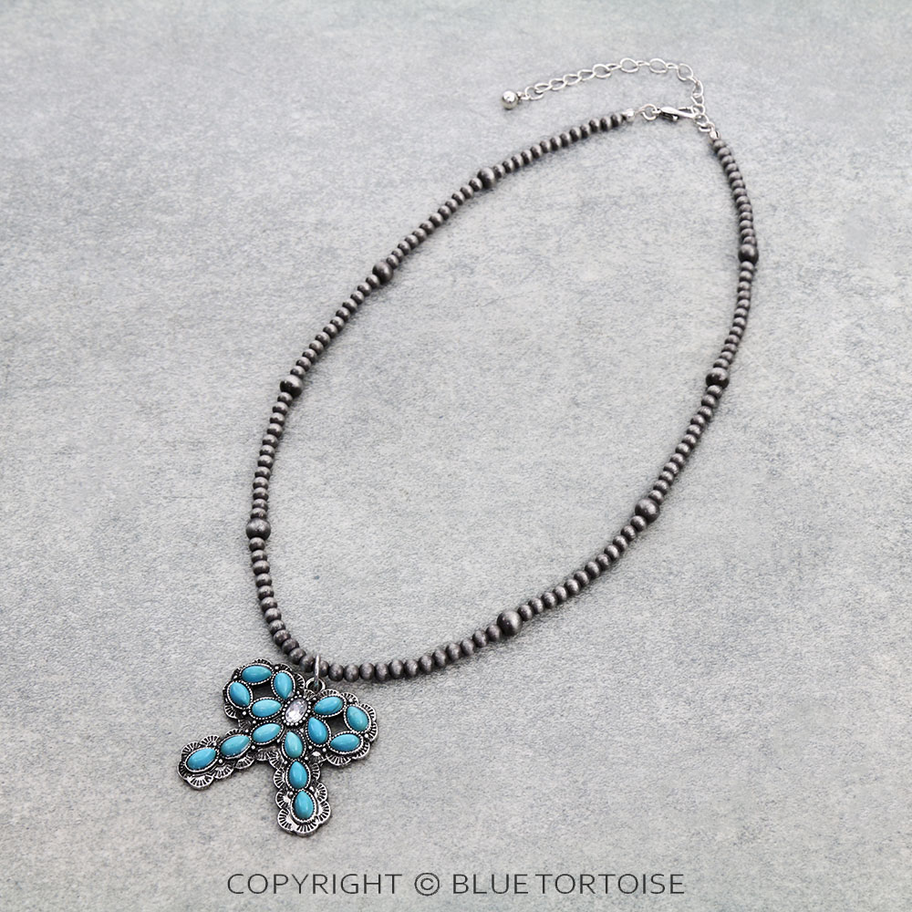Western Bow Stone Necklace