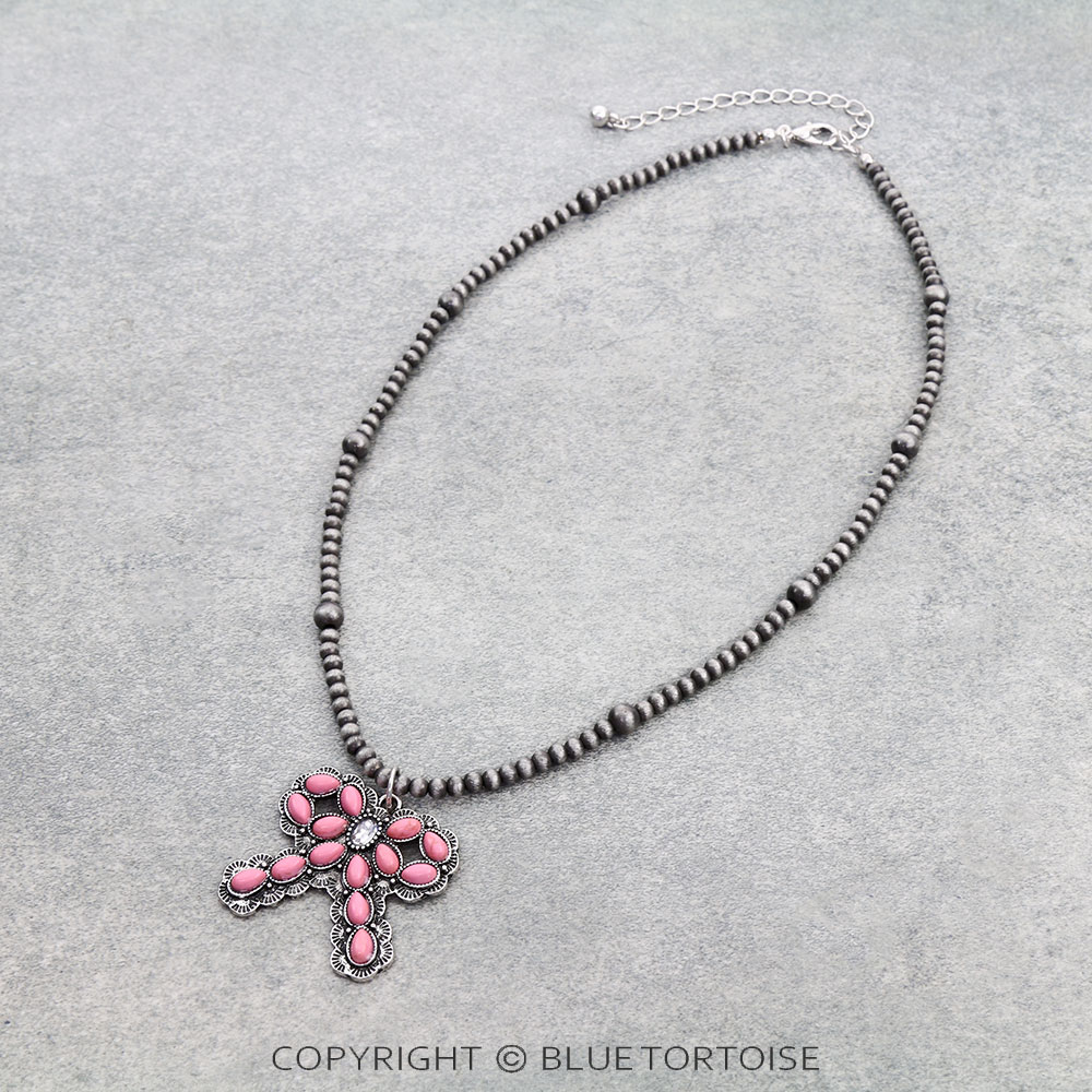 Western Bow Stone Necklace