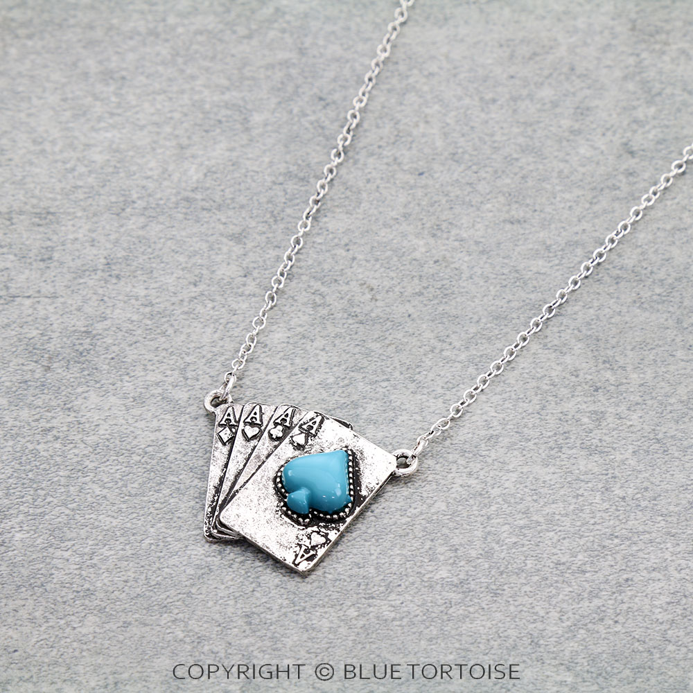 Western Four Aces Necklace