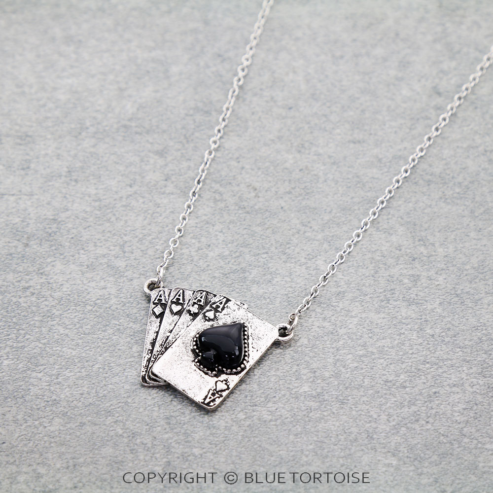 Western Four Aces Necklace