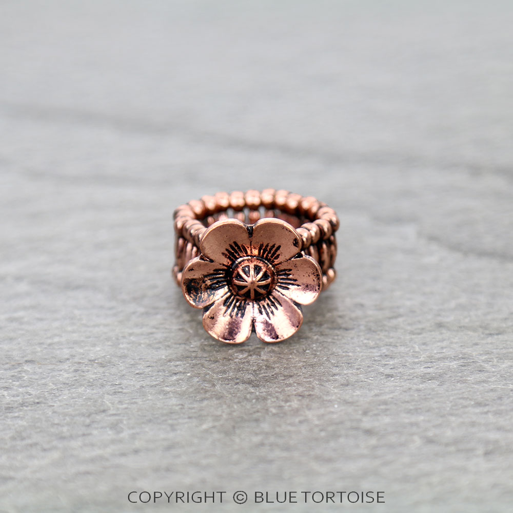 Western Flower Stretch Ring
