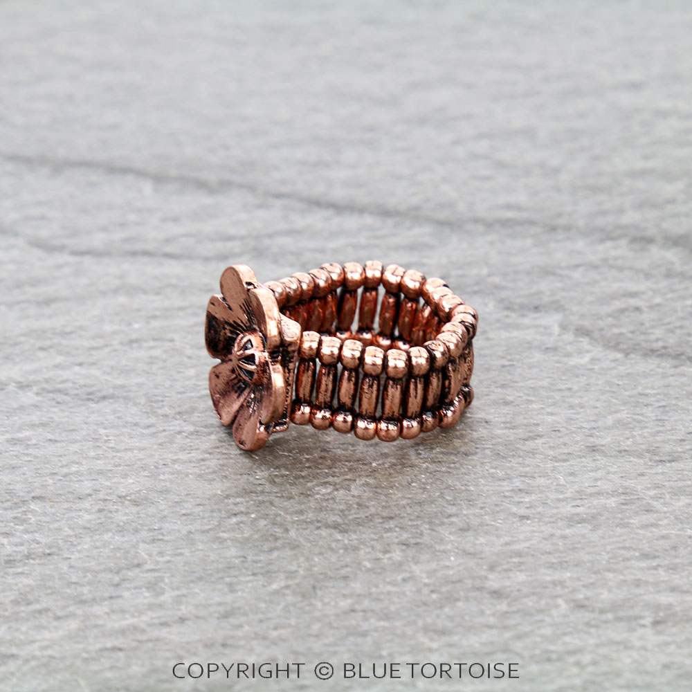 Western Flower Stretch Ring - Image 2