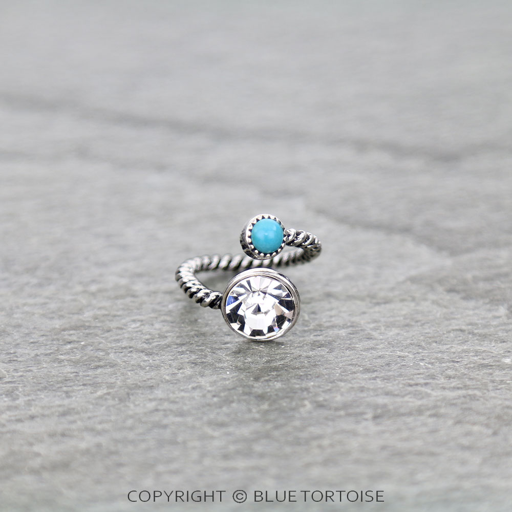 Western Stone Cuff Ring