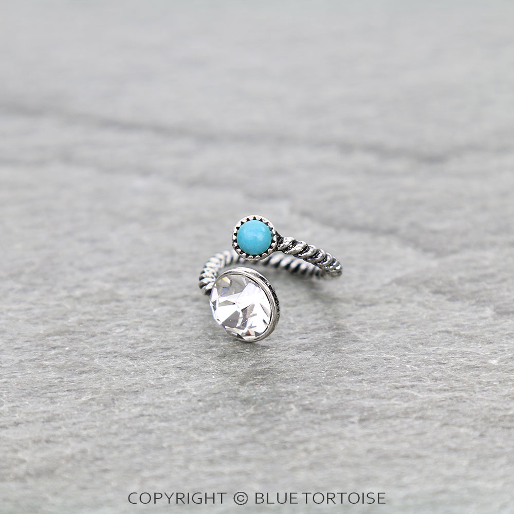 Western Stone Cuff Ring - Image 2