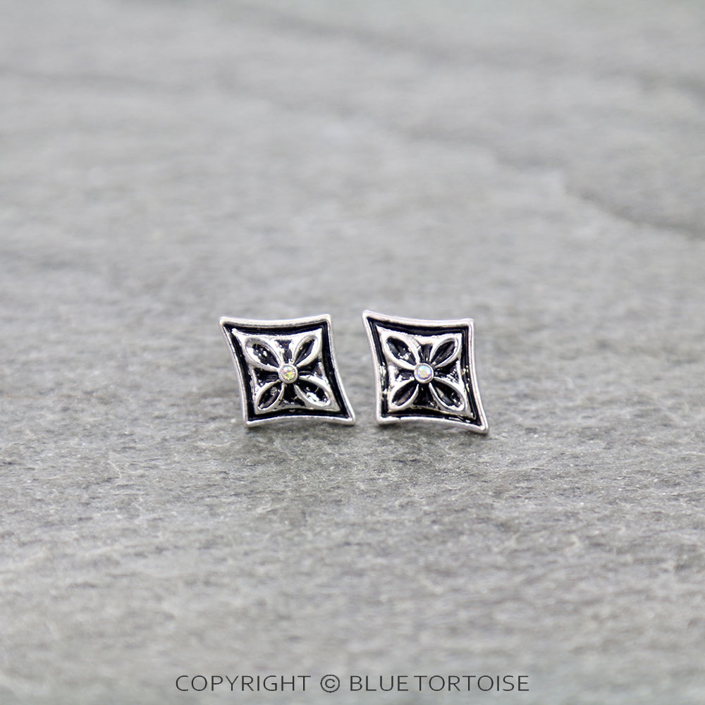 Western Mini Diamond Stud Earrings
