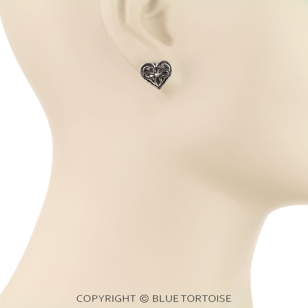 Western Mini Heart Stud Earrings - Image 2