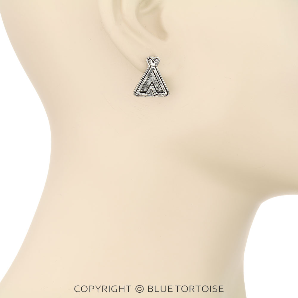 Western Tipi Stud Earrings - Image 2