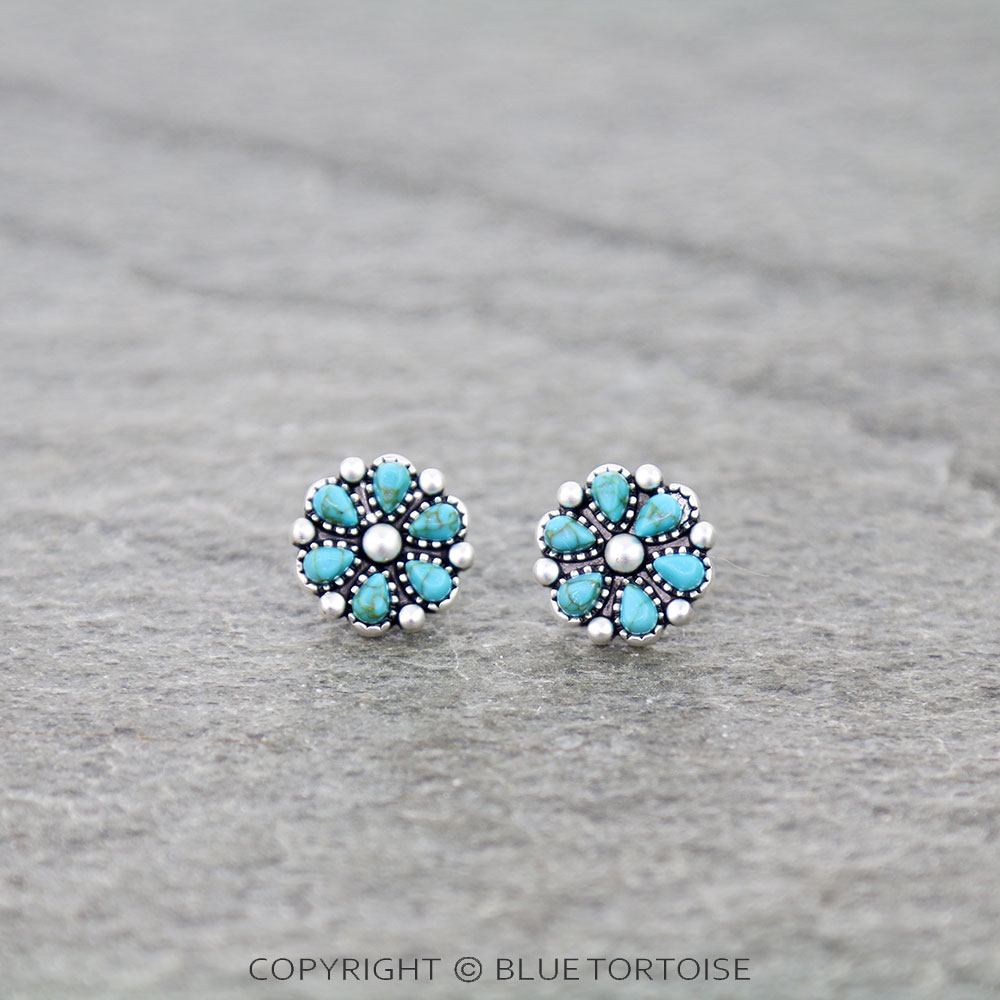 Superior Flower Stud Earrings