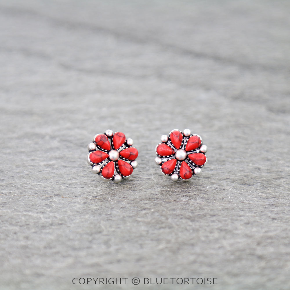 Superior Flower Stud Earrings