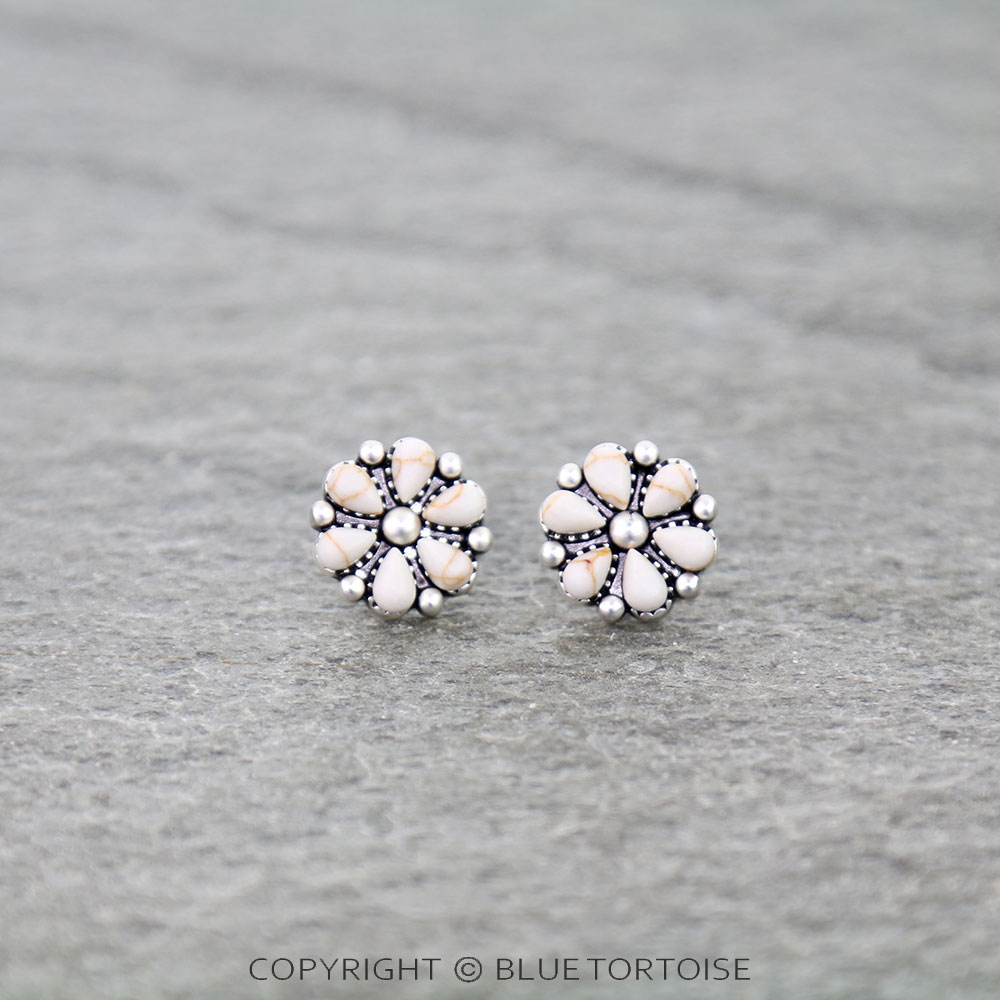 Superior Flower Stud Earrings