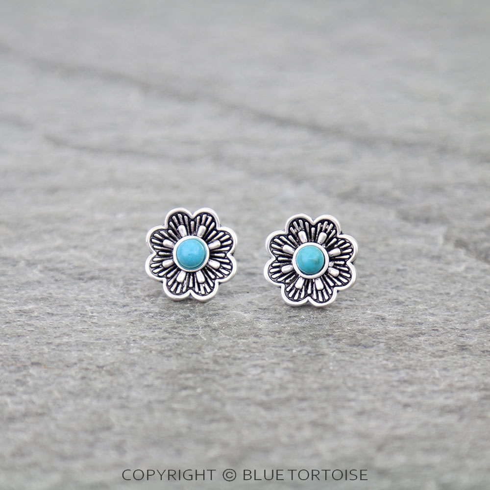 Superior Flower Stud Earrings